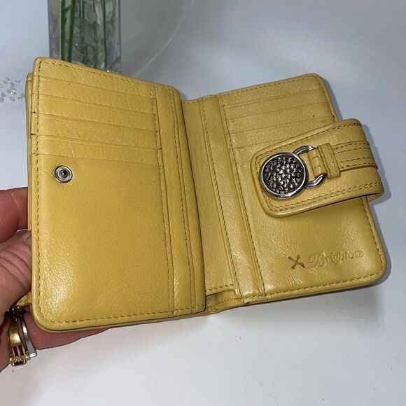 Brighton Tooled Leather Flower Pattern Wallet - Picture 6 of 10